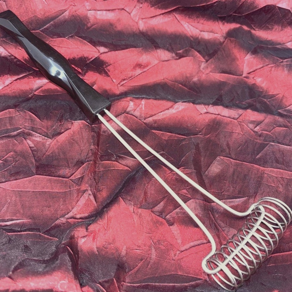 CUTCO‎ Mix-Stir Whisk Classic Dark Brown Contour Handle Model 1714 Stainless EUC